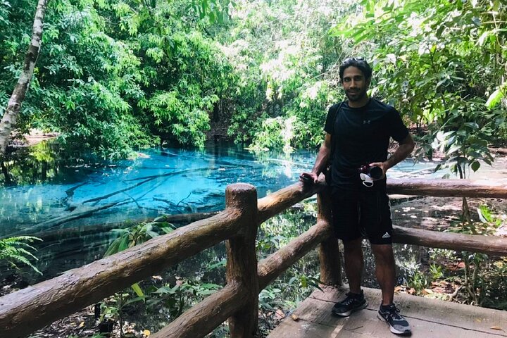 Krabi: Tiger Cave, Emerald Pool og Hot Springs lille gruppe tur