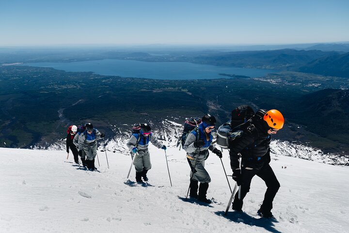 Attività di un'intera giornata sull'ascesa del vulcano Villarrica