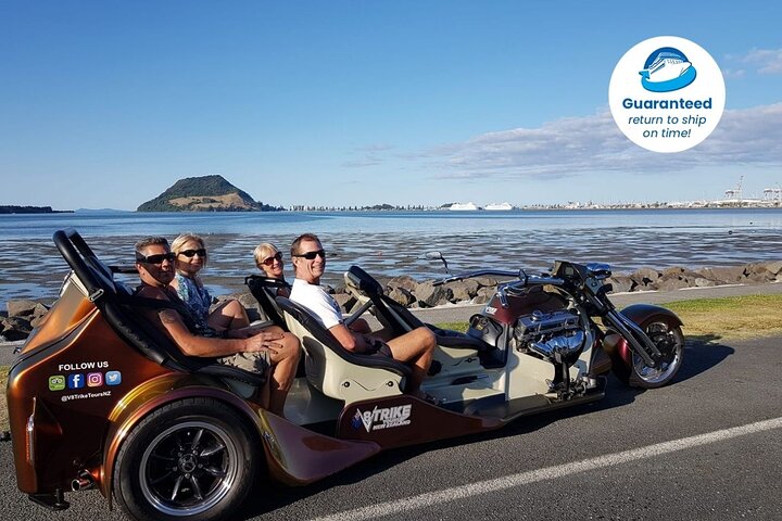 TAURANGA SHORE EXCURSION : V8 TRIKE - 1,5 timers by eller naturskjønne tur