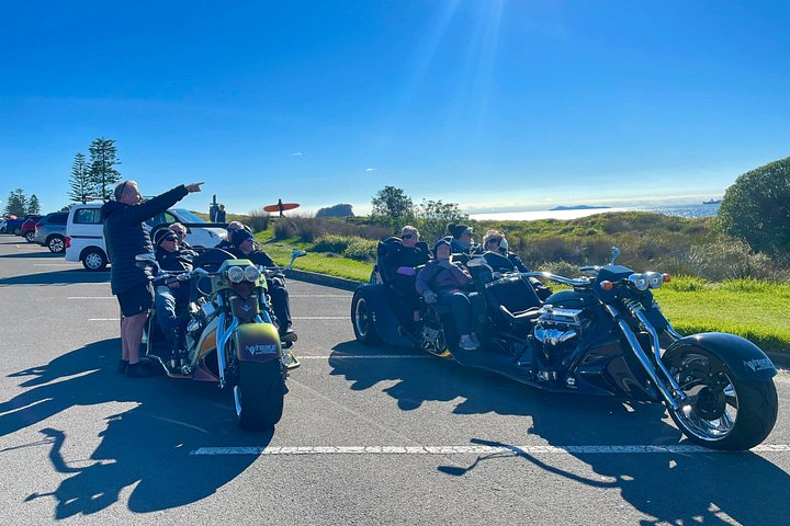 TAURANGA SHORE EXCURSION : V8 TRIKE - 1,5 timers by eller naturskjønne tur