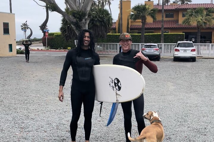 Clases particulares de surf Solana Beach Ride the Waves Fletcher Cove 2hr