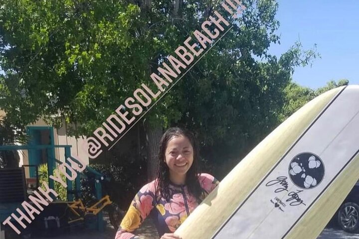Clases particulares de surf Solana Beach Ride the Waves Fletcher Cove 2hr