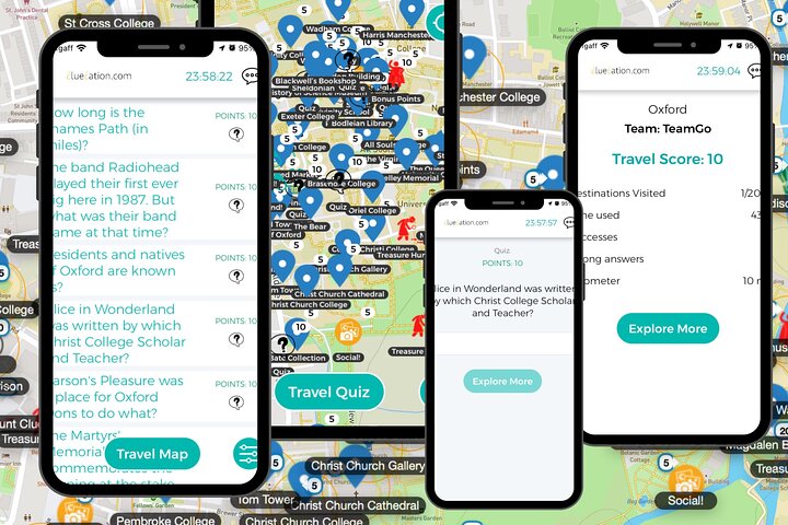 Truro Tour App Hidden Gems Game und Big Britain Quiz UK