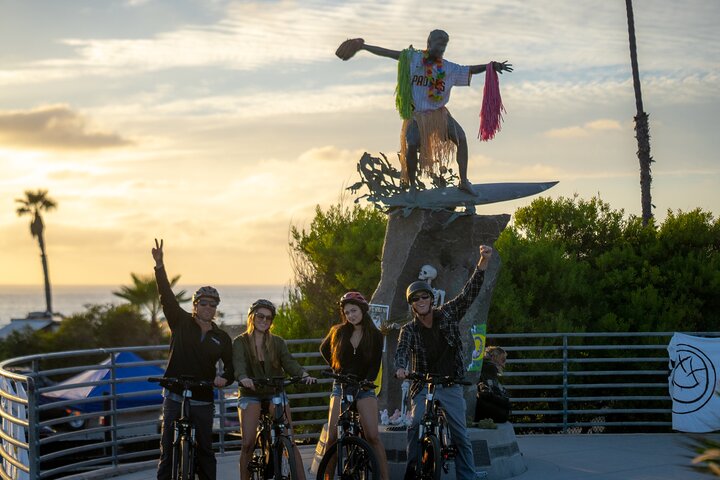 Tour guidato di lusso in bicicletta elettrica al centro di Encinitas