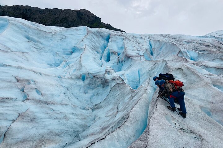 Saia da aventura de caminhada no gelo na geleira de Seward
