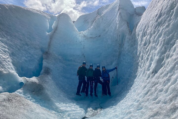 Saia da aventura de caminhada no gelo na geleira de Seward