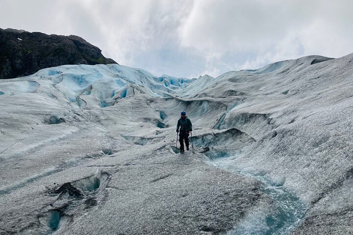 Saia da aventura de caminhada no gelo na geleira de Seward
