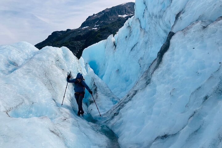 Saia da aventura de caminhada no gelo na geleira de Seward