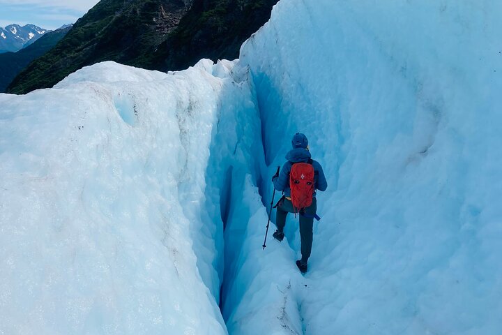 Saia da aventura de caminhada no gelo na geleira de Seward