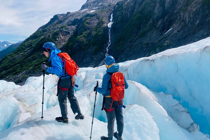 Saia da aventura de caminhada no gelo na geleira de Seward