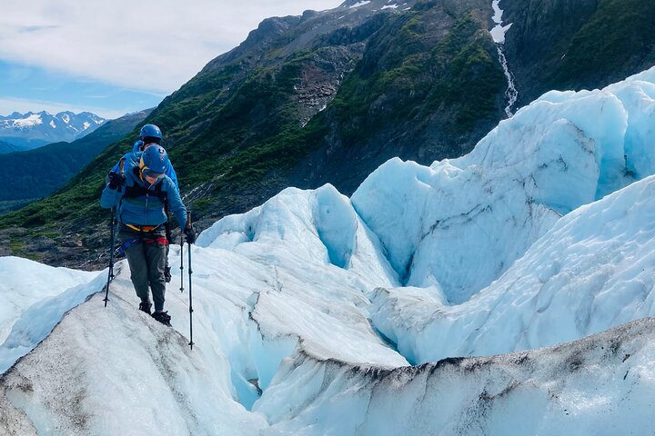 Saia da aventura de caminhada no gelo na geleira de Seward