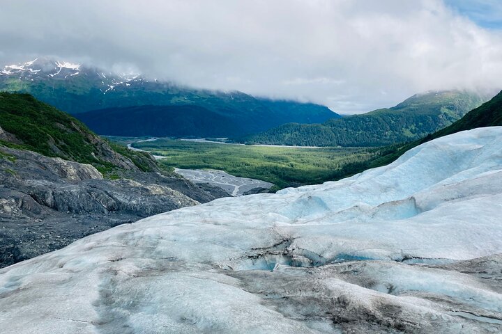 Saia da aventura de caminhada no gelo na geleira de Seward