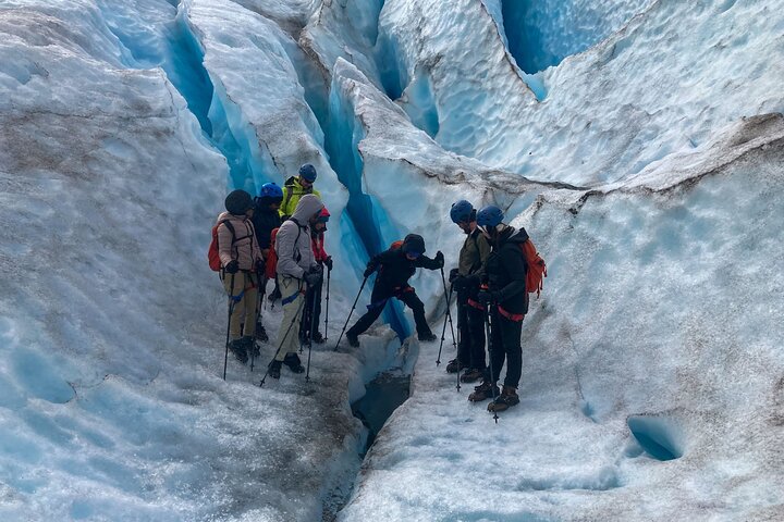 Saia da aventura de caminhada no gelo na geleira de Seward