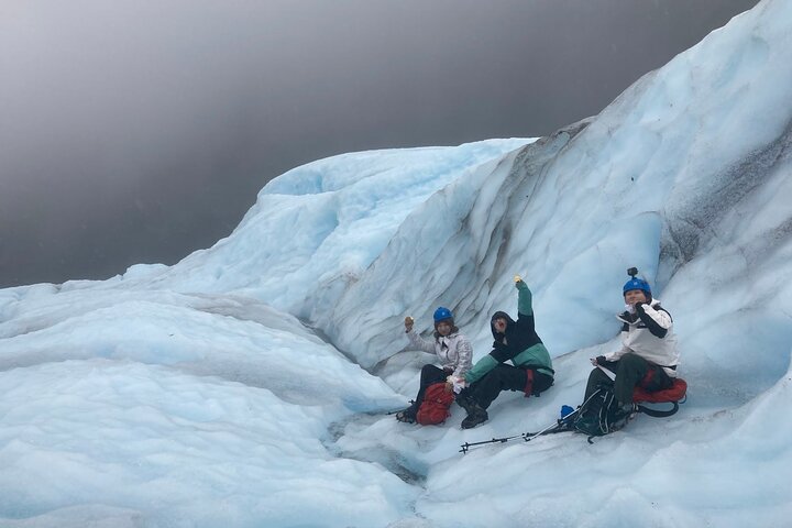 Saia da aventura de caminhada no gelo na geleira de Seward