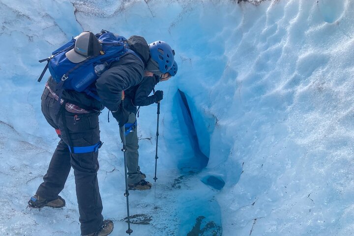 Saia da aventura de caminhada no gelo na geleira de Seward
