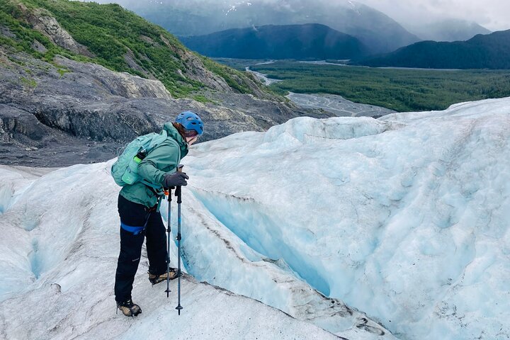 Saia da aventura de caminhada no gelo na geleira de Seward