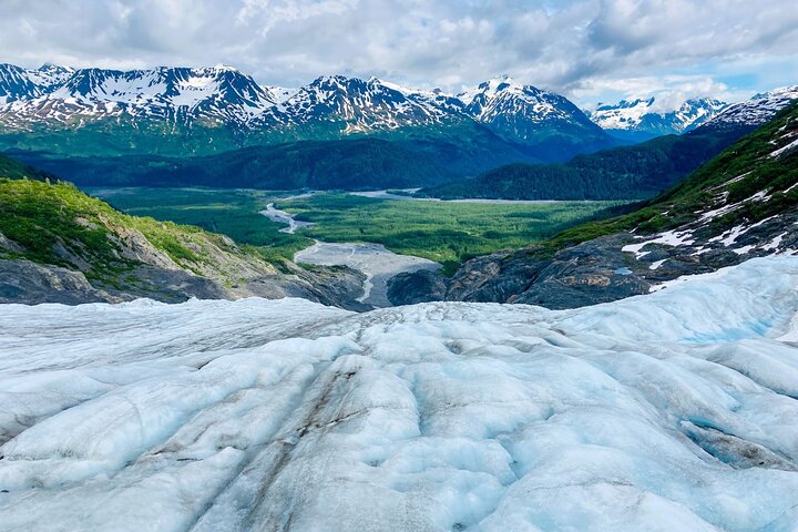 Saia da aventura de caminhada no gelo na geleira de Seward