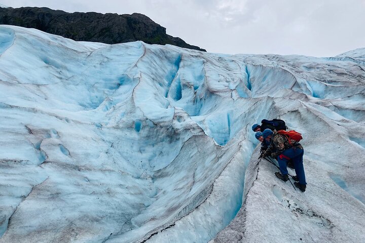 Saia da aventura de caminhada no gelo na geleira de Seward