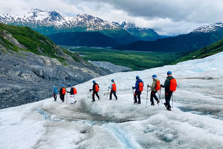 Saia da aventura de caminhada no gelo na geleira de Seward