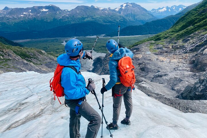 Saia da aventura de caminhada no gelo na geleira de Seward