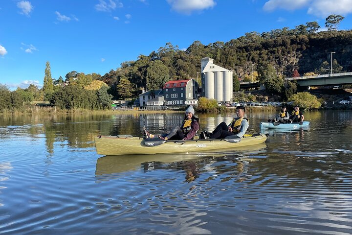 Visite guidée en kayak sur le front de mer pittoresque de Launceston sur des kayaks Hobie à pied