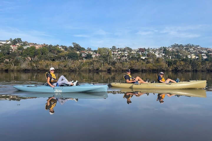 Visite guidée en kayak sur le front de mer pittoresque de Launceston sur des kayaks Hobie à pied