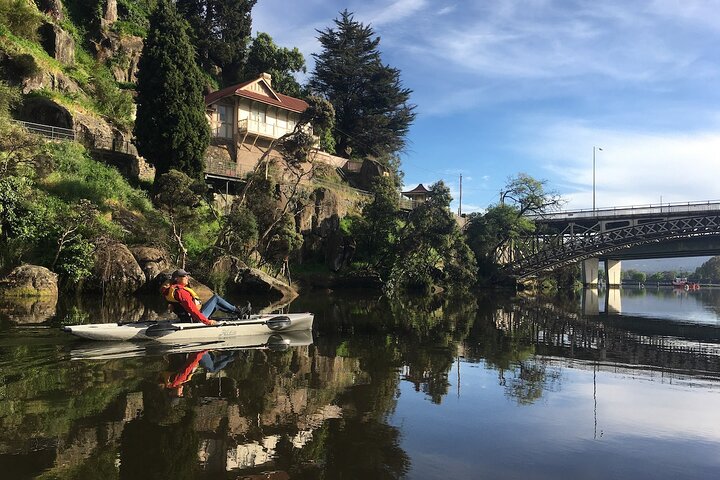Visite guidée en kayak sur le front de mer pittoresque de Launceston sur des kayaks Hobie à pied