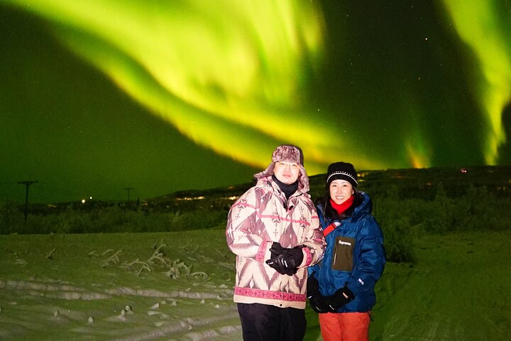 Aurora boreale (osservazione dell'aurora boreale) a caccia di fotografie a Fairbanks