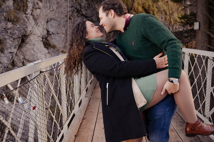 Sesión de fotos de pareja, boda y retratos en el Castillo de Neuschwanstein
