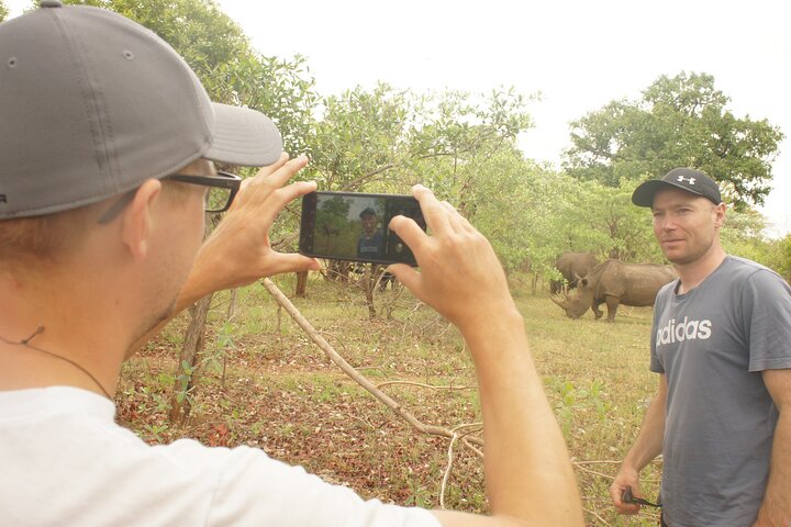 Game Drive and White Rhino Walking Safari in Livingstone