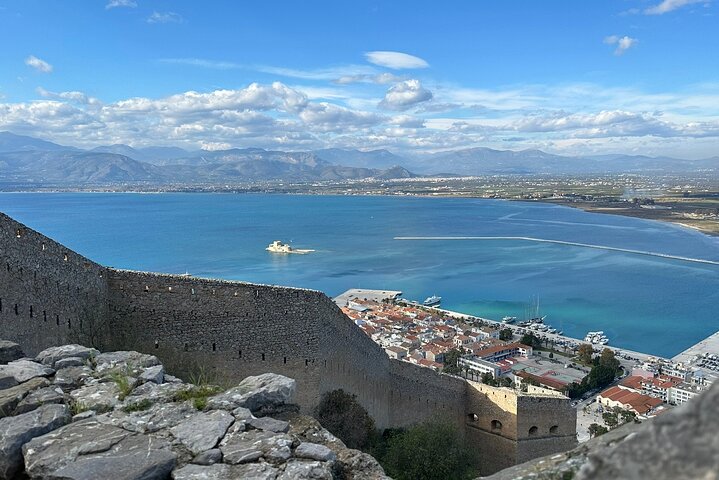 Volledige dag Mycene Epidaurus Nafplio Isthmus Canal Luxe Tour