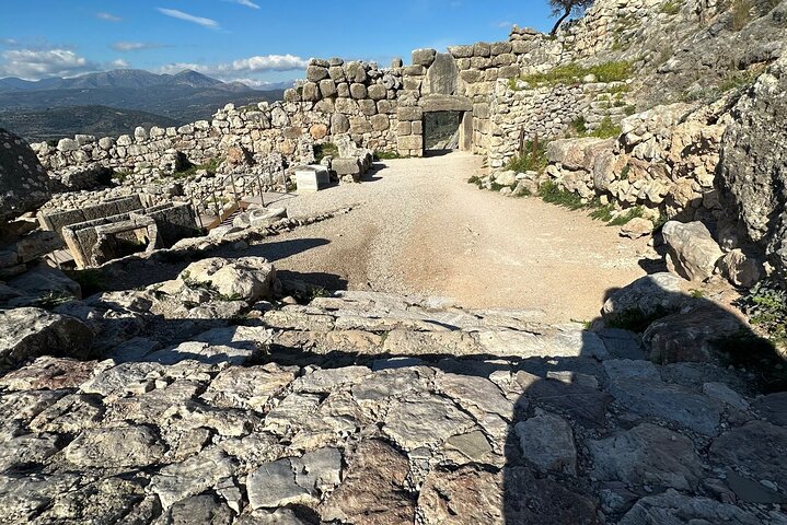 Volledige dag Mycene Epidaurus Nafplio Isthmus Canal Luxe Tour