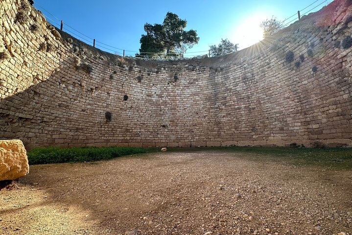 Volledige dag Mycene Epidaurus Nafplio Isthmus Canal Luxe Tour