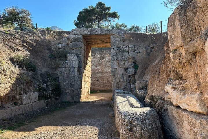 Volledige dag Mycene Epidaurus Nafplio Isthmus Canal Luxe Tour