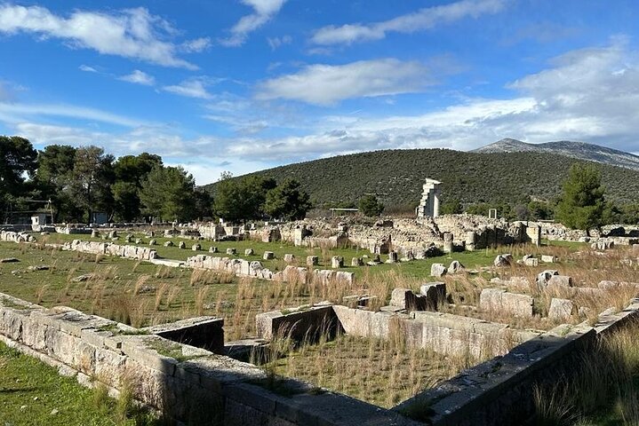 Volledige dag Mycene Epidaurus Nafplio Isthmus Canal Luxe Tour