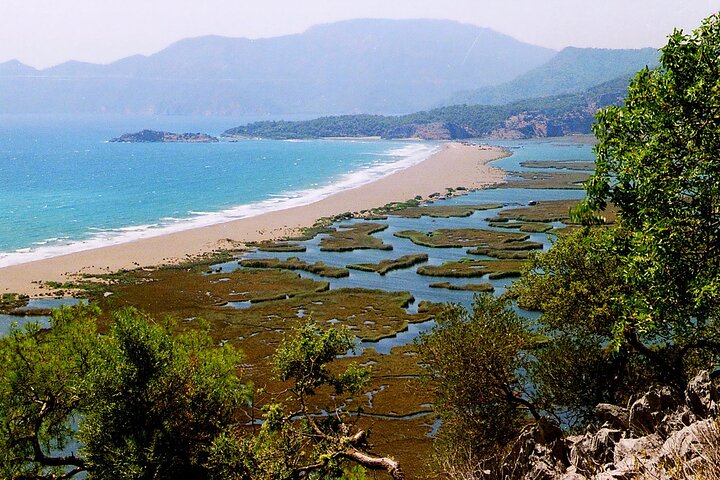 Heldags turtle Beach Tour med innsjø og gjørmebad fra Marmaris