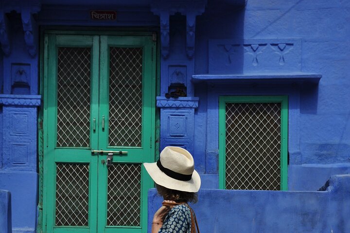 Jodhpur Blue City met Mehrangard Fort Hotel Pickup en Drop