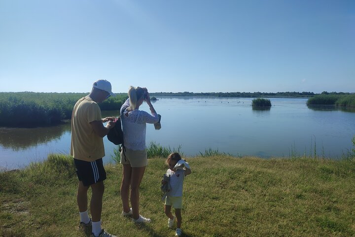 Feliz passeio pela Camargue, visita, passeio, excursão de bicicleta elétrica