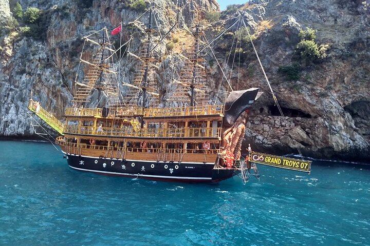Alanya All Inclusive Piratbåttur med hotelltransport
