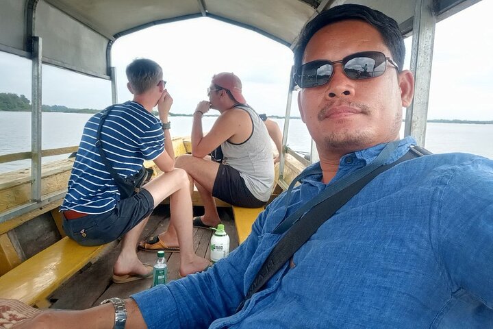 4 timmar med tuk tuk för att se Mekong-delfiner och landsbygd