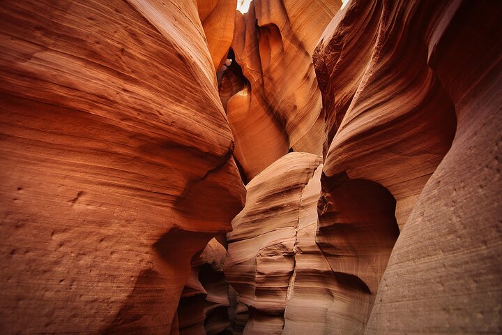 Entrada Primária no Tempo do Canyon Antelope Inferior com Guia Navajo