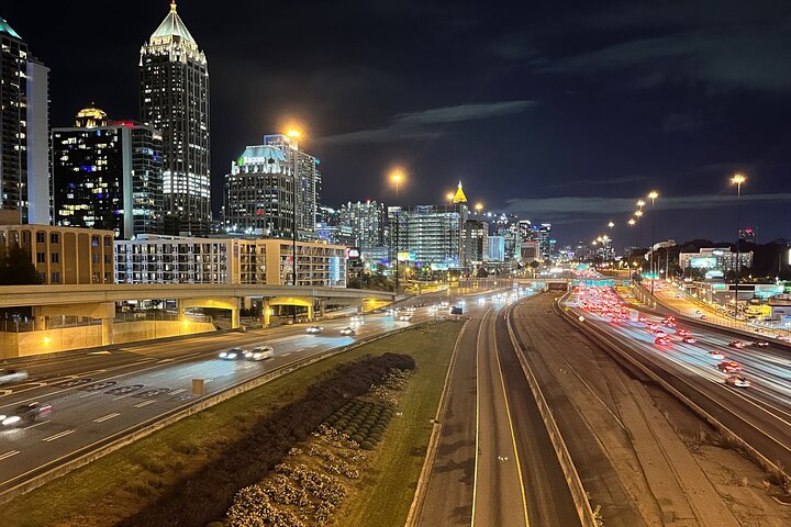 City Lights Atlanta nattbuss tur med bilder og middag stopp