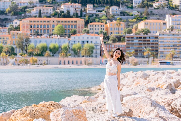 Sesión de fotos en Menton con un fotógrafo local galardonado