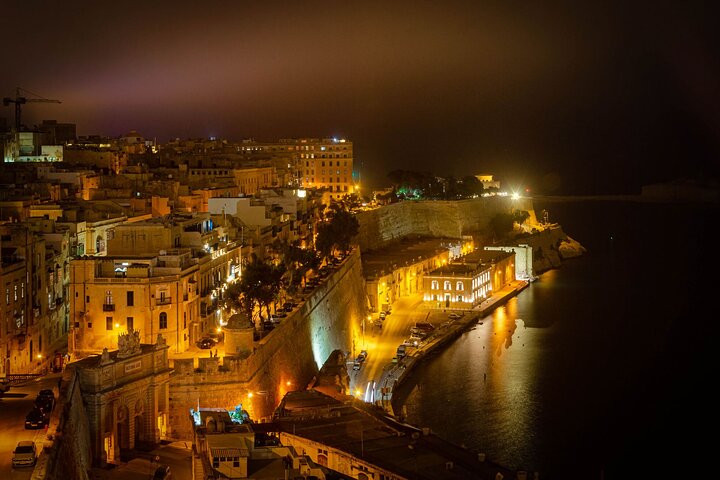 Tour nocturno guiado por el paseo marítimo de La Valeta, Mdina y Rabat