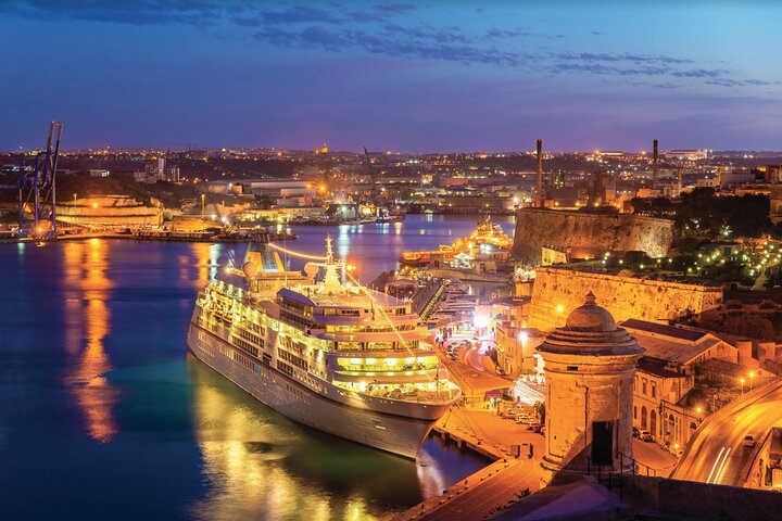 Tour nocturno guiado por el paseo marítimo de La Valeta, Mdina y Rabat