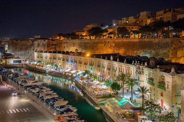 Tour nocturno guiado por el paseo marítimo de La Valeta, Mdina y Rabat