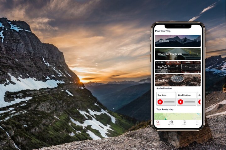 Selbstgeführte Audio-Fahrttour im Glacier National Park
