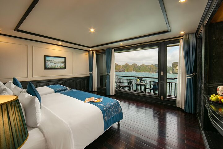 2 - Day Ha Long-Lan Ha Bay-Bai Tu Long Bay 5 Sterne Kreuzfahrten und Balkon