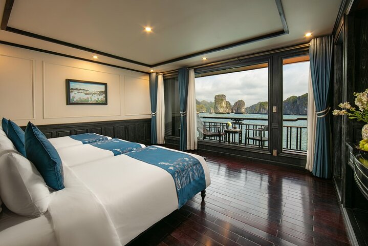 2 - Day Ha Long-Lan Ha Bay-Bai Tu Long Bay 5 Sterne Kreuzfahrten und Balkon