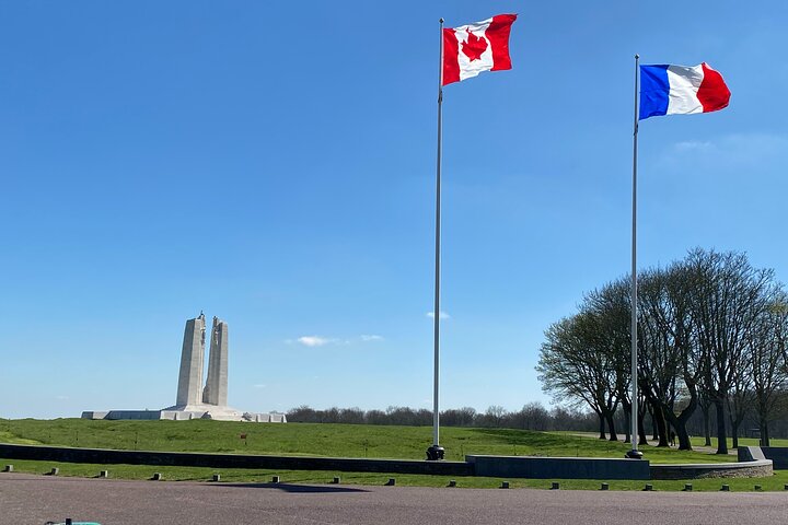 Visite privée axée sur la Première Guerre mondiale, incluant la crête de Vimy